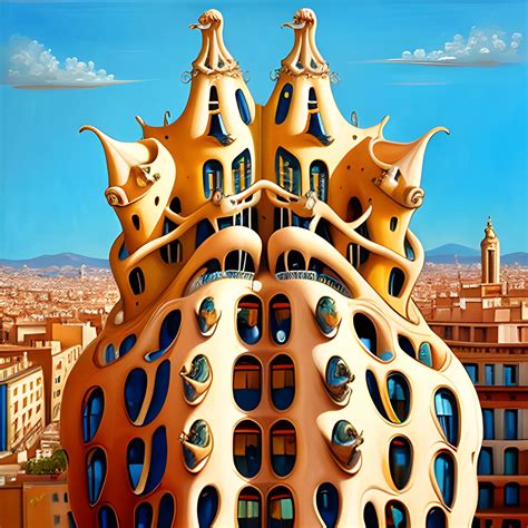 Dal Style Of La Pedrera Building In Barcelona Plenty Of Ants O