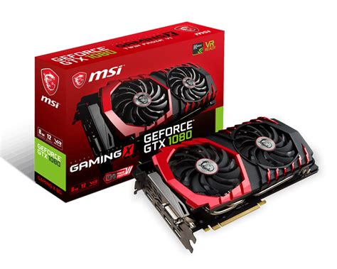 Specification GeForce GTX 1080 GAMING X 8G | MSI Global - The Leading ...