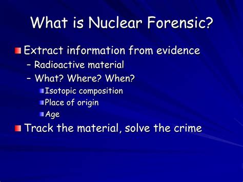 Ppt Nuclear Technique In Forensic Science Powerpoint Presentation