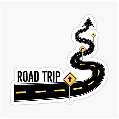 Road Trip Sticker For Sale By Tristahx Redbubble