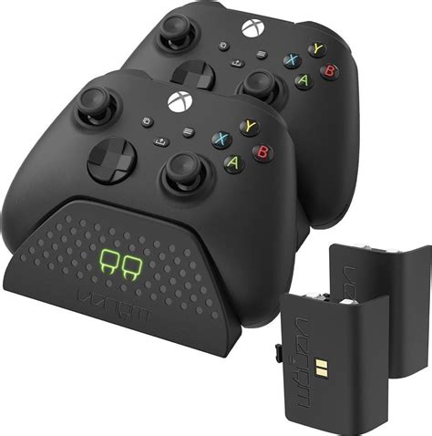 Venom Vs2881 Xbox Series S X And One Black Twin Docking Station 2 Baterie Stojan Na Herní