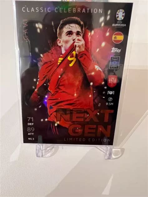 Topps Match Attax Uefa Euro Limited Edition Gavi Next Gen Eur