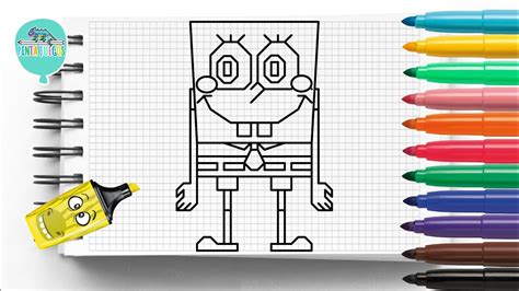 Aprende A Dibujar A Bob Esponja Paso A Paso Facil Con Gary🌊🐙 Pintajuegosparaniñostv Youtube