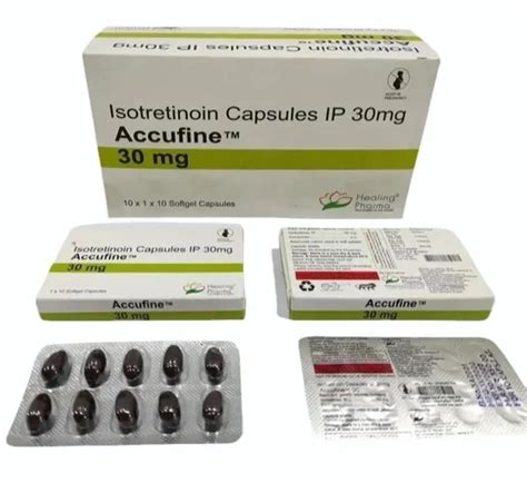 Finished Product Isotretinoin 30mg Accufine Capsules Packaging Type