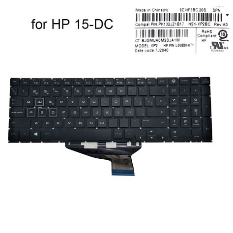 Teclados Retroiluminados Rgb Para Ordenador Port Til Hp Omen Dc