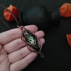 Vagina Pendant Vulva Art Yoni Necklace Copper Wire Wrapped Jewelry Wiccan Talisman For Woman Etsy