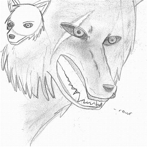 Shadow Wolf Sketch By Opalistic8 On Deviantart