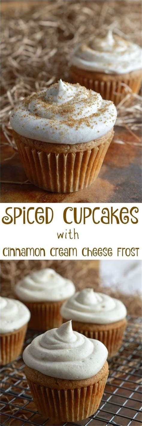 Spiced Cupcakes With Cinnamon Cream Cheese Frosting Recipe Girls Dishes