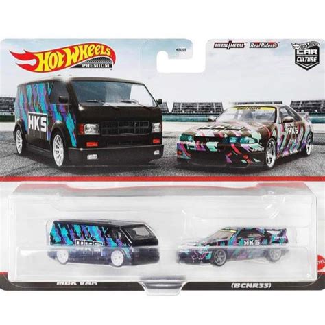 Xe mô hình Hot Wheels Premium HKS Nissan Skyline GT R BCNR MBK Van set Shopee Việt Nam