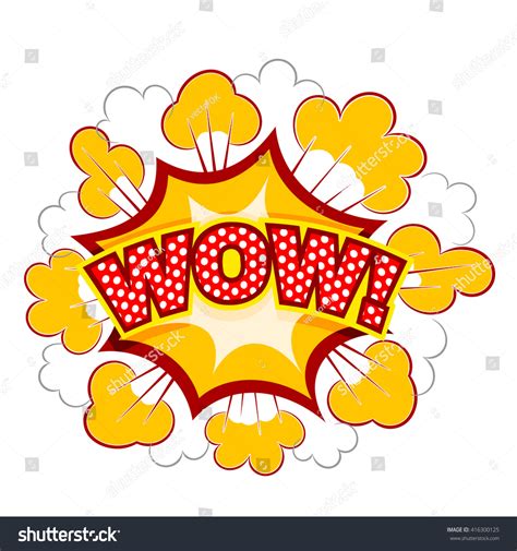 Color Cartoon Explosion Wow Cartoon Explosion Stock Vector 416300125 ...