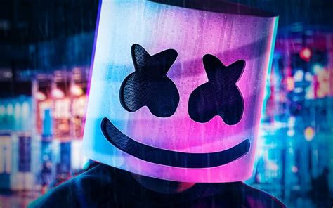 Descargar Fondos De Pantalla 4k Dj Marshmello Paisajes Nocturnos