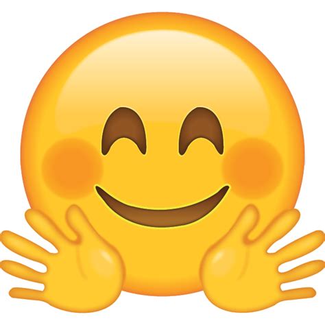 Emoji Hug Emoticon - Emoji Face PNG Transparent Image png download ...