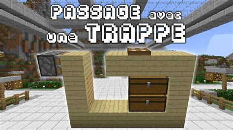 Passage Secret Avec Une Trappe Tuto Redstone 100 Minecraft Fr