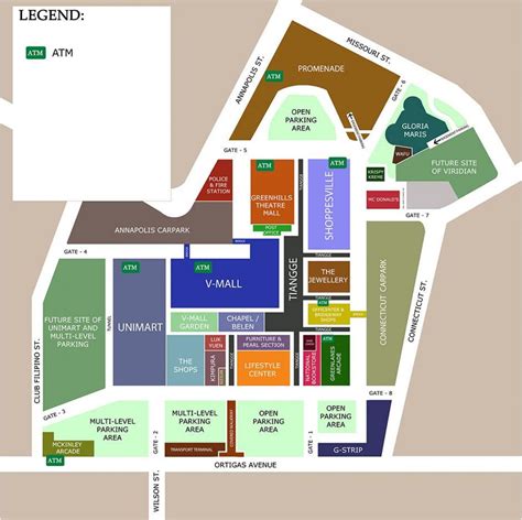 Greenhills Shopping Centre Map - Brenda Tatiania