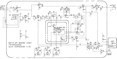 Boss Hm 3 Hyper Metal Guitar Pedal Schematic Diagram