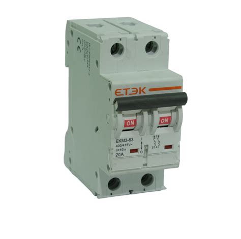 Etek Ac 2p Mini Circuit Breaker 20a 6ka Abela Solar