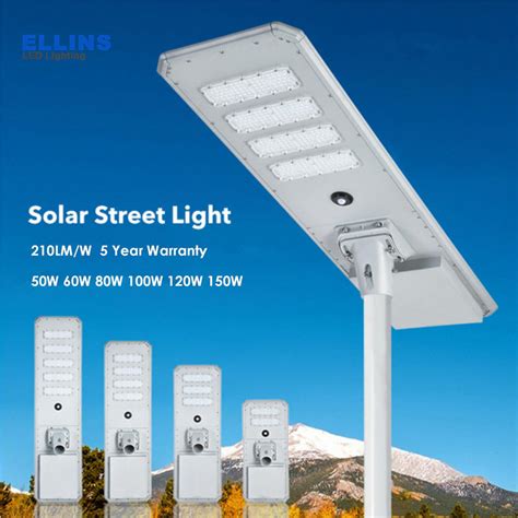 High Lumen Outdoor Waterproof Integrated Aluminum All In One Solar