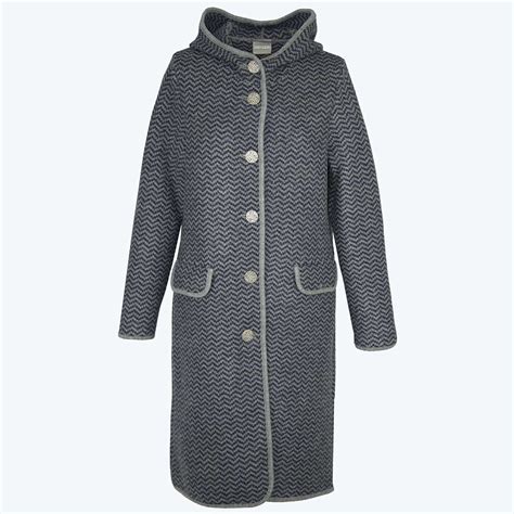 Пальто GEIGER серое в елочку | Одежда из Австрии и Германии