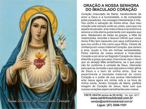 Oração Ao Sagrado Coração De Jesus E Maria - Oração a Nossa Senhora do Imaculado Coração | Sagrado coração de jesus ...