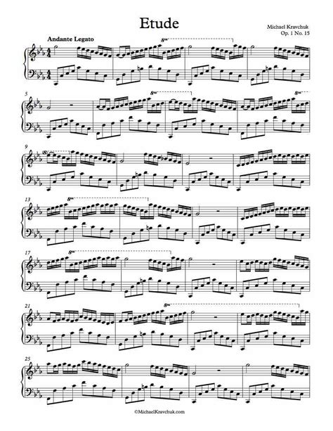 Etude Op 1 No 15 By Michael Kravchuk Michael Kravchuk