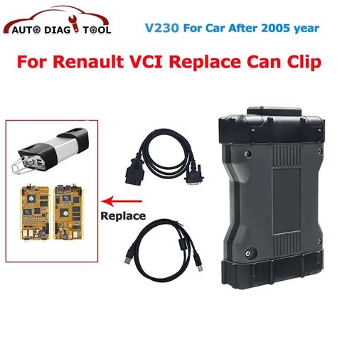 Multi Language V Vci For Renault Can Clip Diagnostic Programming