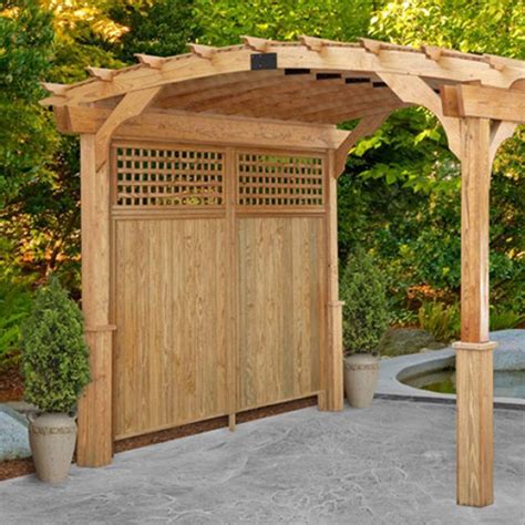 Privacy Pergola Walls Pergolas With Privacy Screens For Your Backyard