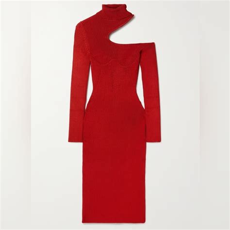 Tom Ford Dresses Nwt Tom Ford Cutout Turtleneck Ribbed Midi Dress