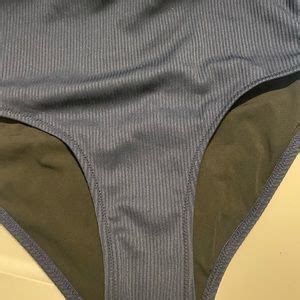 J Crew Swim Nwt Jcrew Ribbed Highwaisted Bikini Bottom Large Antique Navy Swim Poshmark