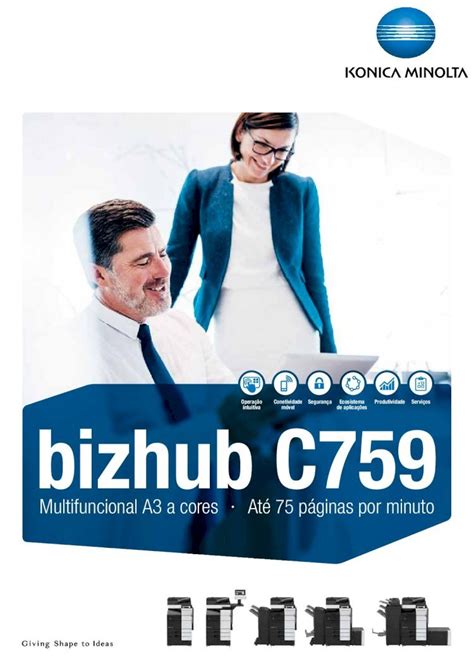 PDF bizhub C759 equitejo FICHA TCNICA bizhub C759 Especificações