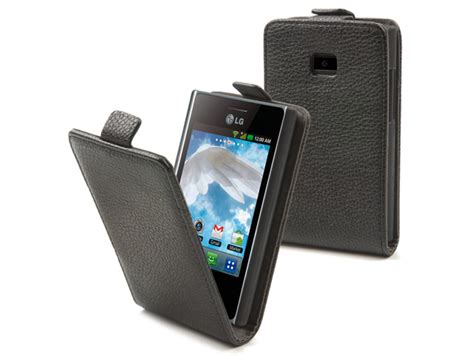 Muvit Slim Elegant Leather Case Voor Lg L Ii E