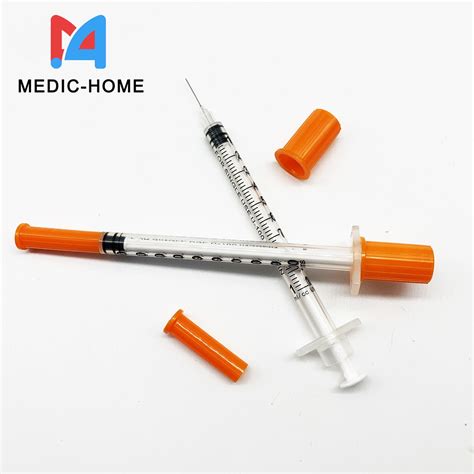 Disposable Medical Products Insulin Syringe Ml Ml Ml With G