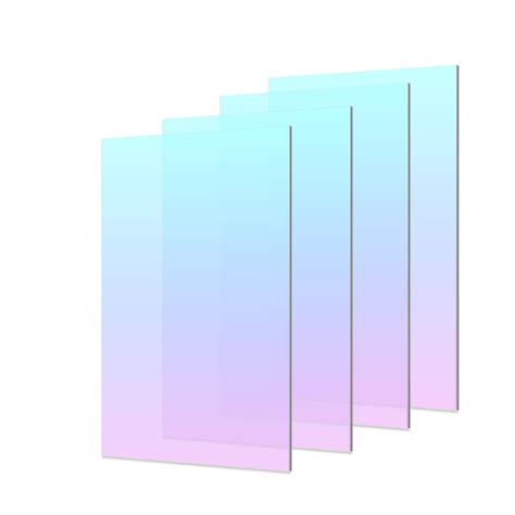 Buy 4 Pack Colored Acrylic Sheets Iridescent Plexiglass Sheets 18