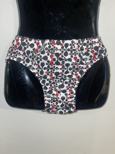 Covington Sear S White Black Red Bikini Brief Underwear Size Small EBay