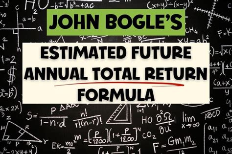 John Bogles Estimated Future Annual Total Return Formula Dividend Power