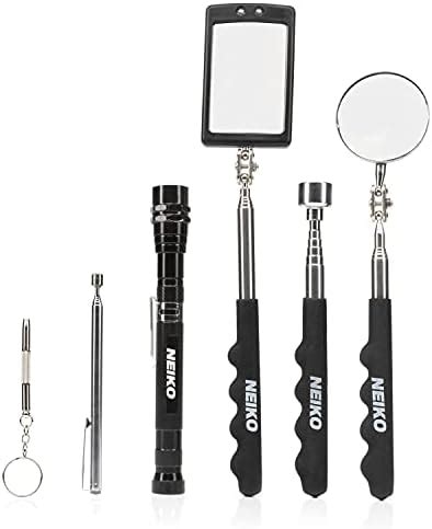 EverBrite 2 Pack Magnetic Pick Up Tool Set Telescoping 360 Swivel LED