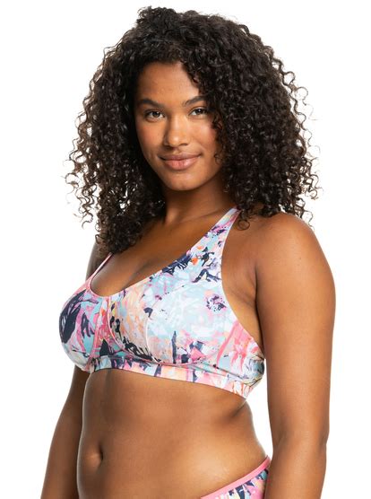 Roxy Fitness D Cup Bikini Top For Women Roxy