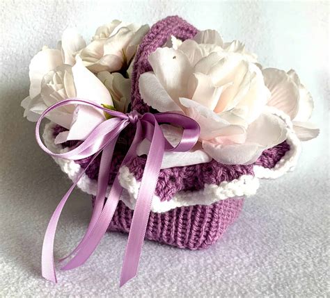 Easter Basket With Ruffled Edge — Frugal Knitting Haus