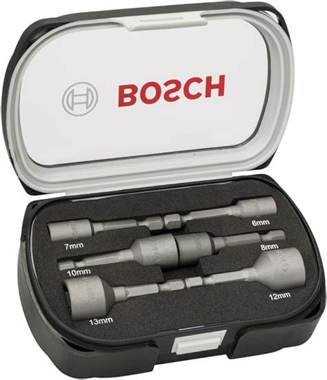 Bosch 2 608 551 079 Set De 6 Llaves De Vaso 50 Mm 6 7 8 10 12