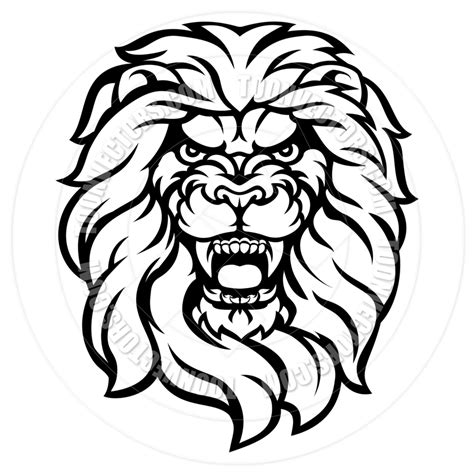 Lion Roaring Drawing | Free download on ClipArtMag