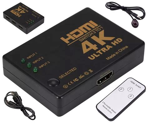 Hd D Switch Rozdzielacz X Hdmi K Full Hd Pilot Sklep Opinie Cena