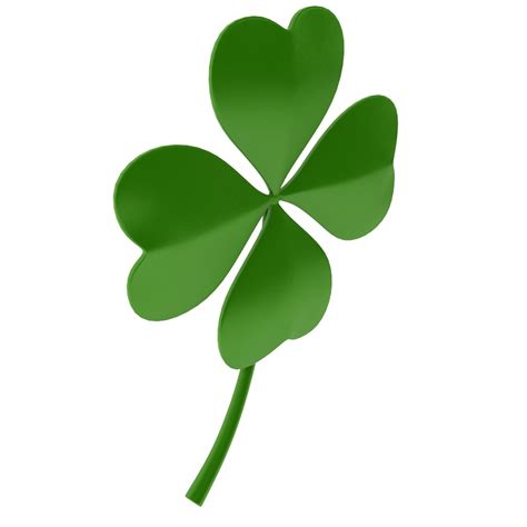 3d Model Lucky Clover Luck