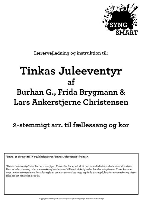 Tinka - Tinkas Juleeventyr Titelsangen - 2-stemmigt Syng Smart arr. til