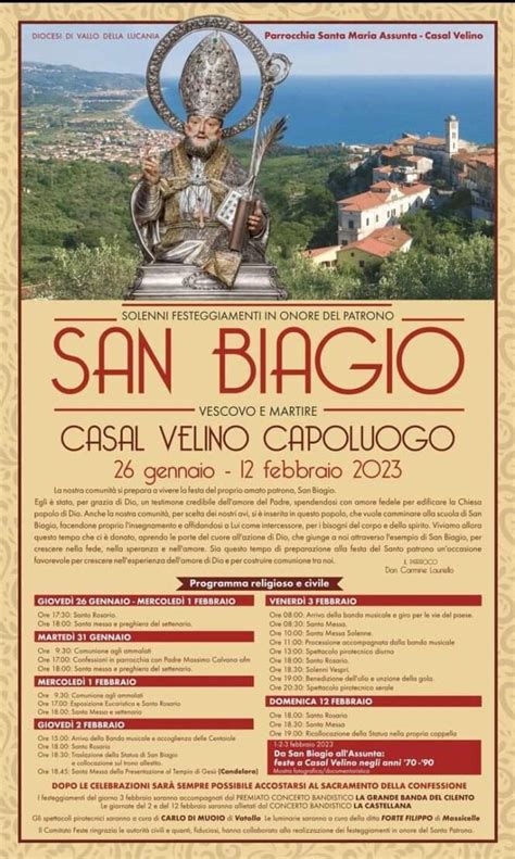 Casal Velino Capoluogo Si Prepara A Festeggiare Il Patrono San Biagio