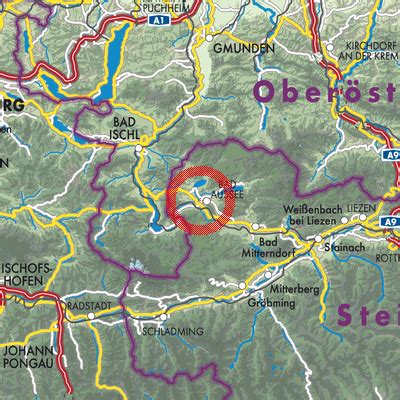 Bad Aussee Stadtpläne und Landkarten