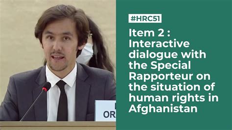 Hrc51 Interactive Dialogue With Special Rapporteur On Situation Of