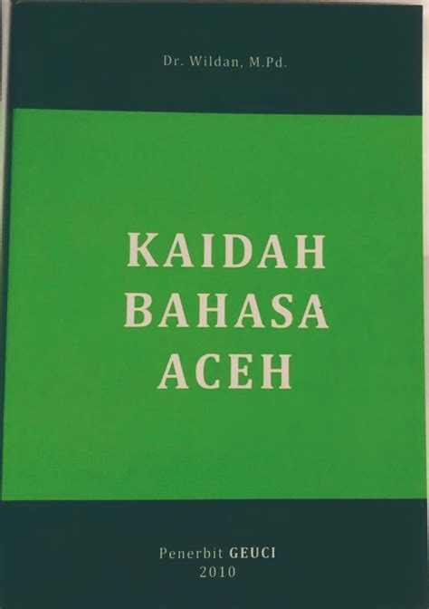 Kaidah Bahasa Aceh – Bandar Publishing