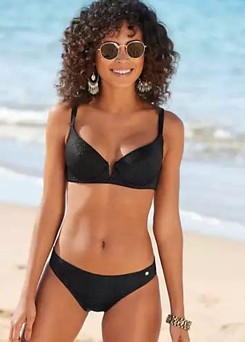 Black Underwired Padded Bikini By Jette Swimwear365