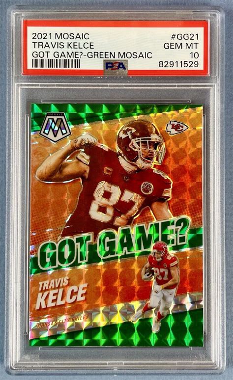 Panini Mosaic Got Game Mosaic Prizm Gg Travis Kelce For