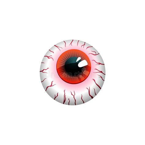 Bloody eyeball stock illustration. Illustration of light - 79128305