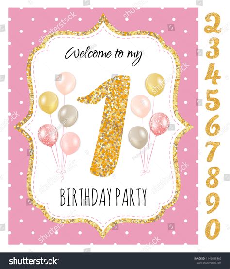 48 13 Girl Birthday Invite Images, Stock Photos & Vectors | Shutterstock
